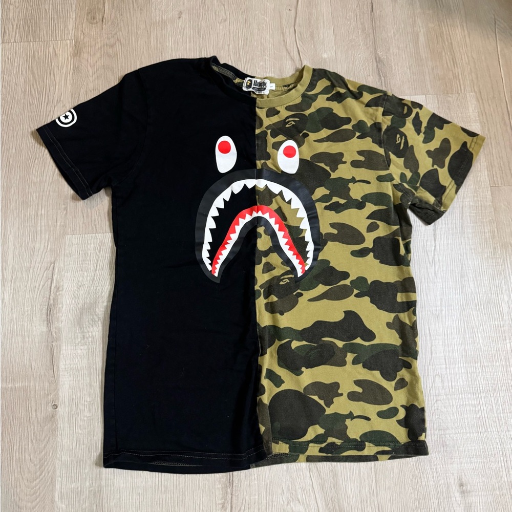 Bathing Ape Half Camo Tee